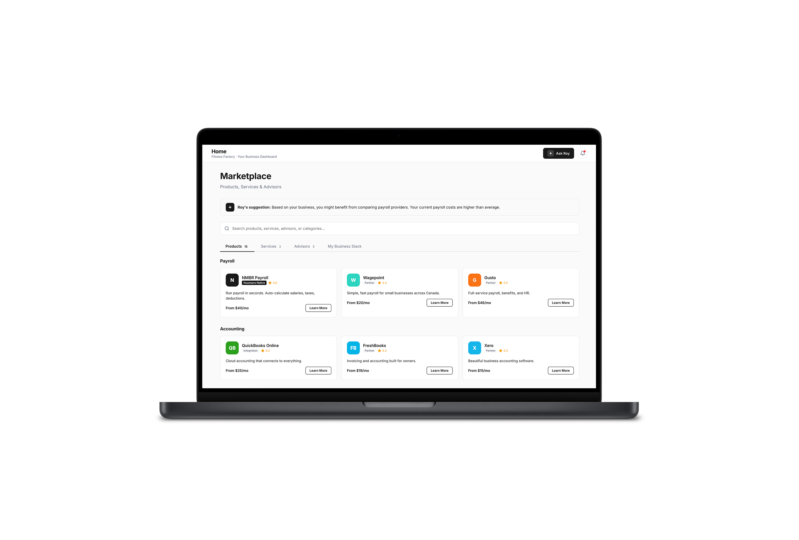 Huumans Marketplace dashboard preview